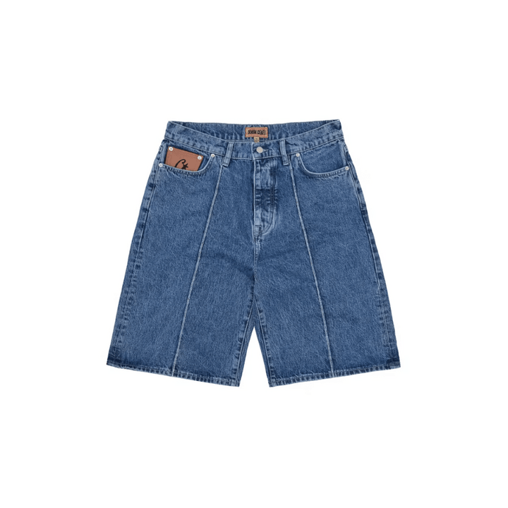 Corteiz C-Star Denim Jorts Faded Blue