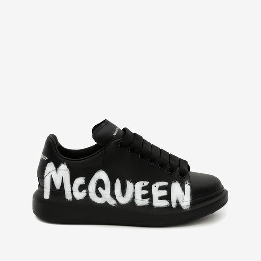 Alexander McQUEEN Oversized McQueen graffiti in Nero/Bianco