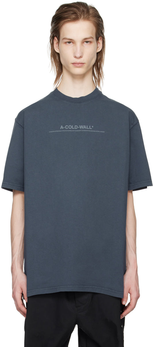 A-COLD-WALL Navy Discourse T-Shirt