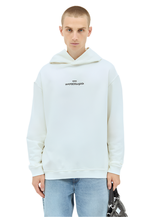 Maison Margiela Upside-Down Logo Hooded Sweatshirt